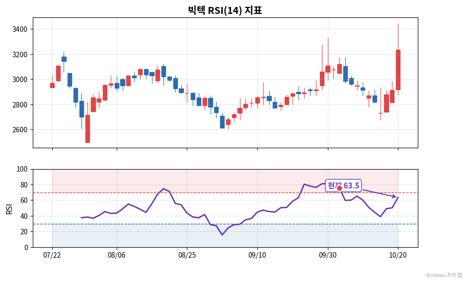 빅텍 RSI 차트