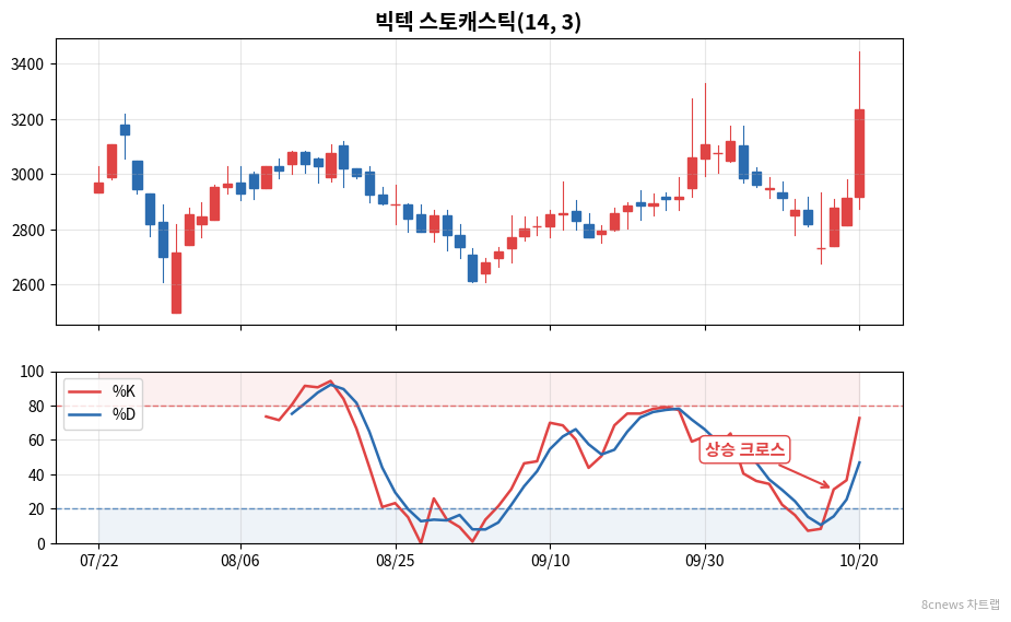 빅텍 스토캐스틱 차트