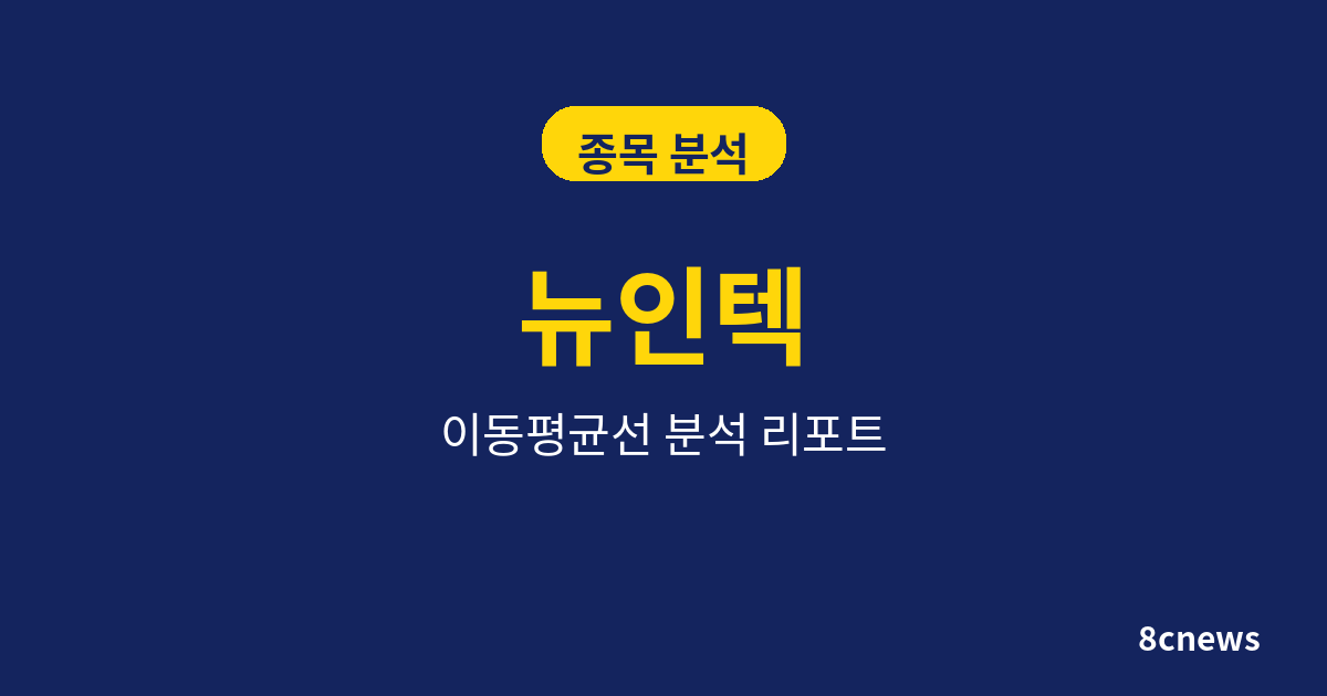 뉴인텍을 5대 지표로 분석한 결과